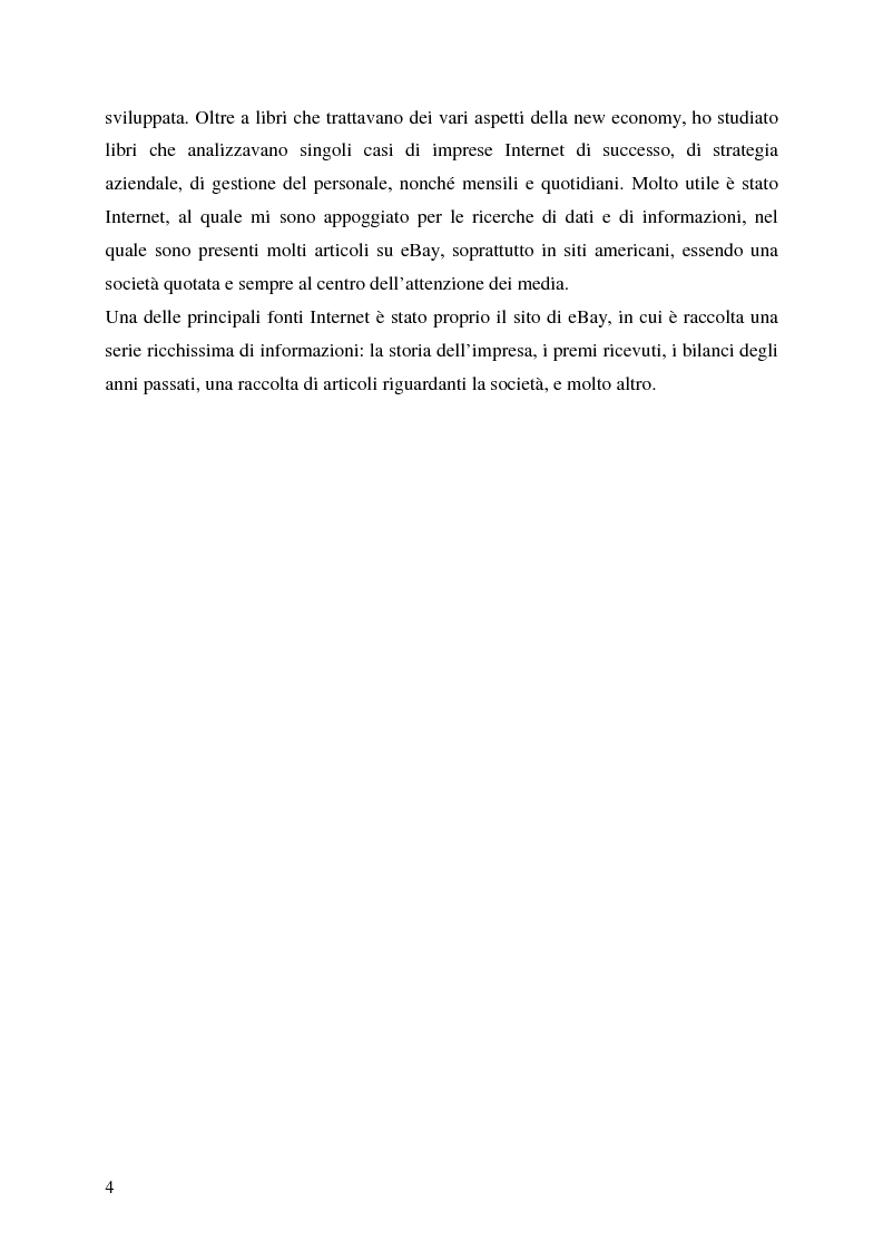 Anteprima della tesi: Profitti e Internet: il caso eBay, Pagina 3