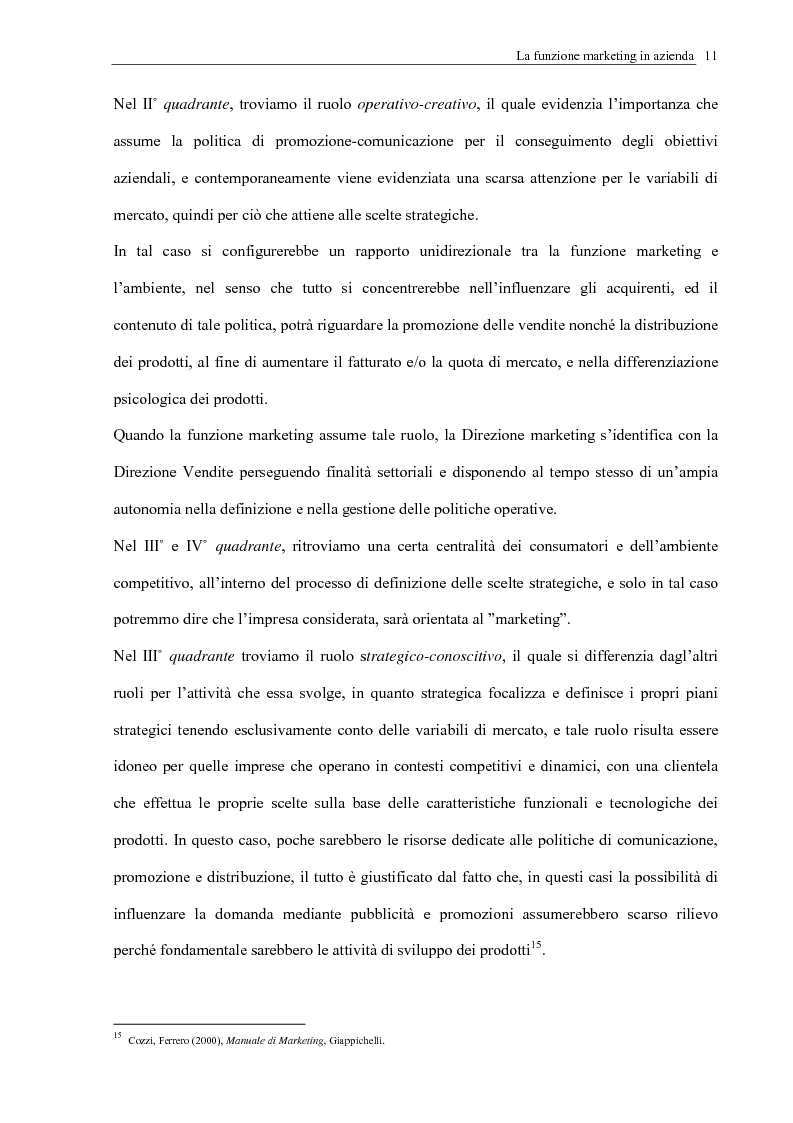 Anteprima della tesi: Evoluzione della funzione marketing tra new e old economy, con particolari riferimenti alle nuove tecnologie informatiche, Pagina 15