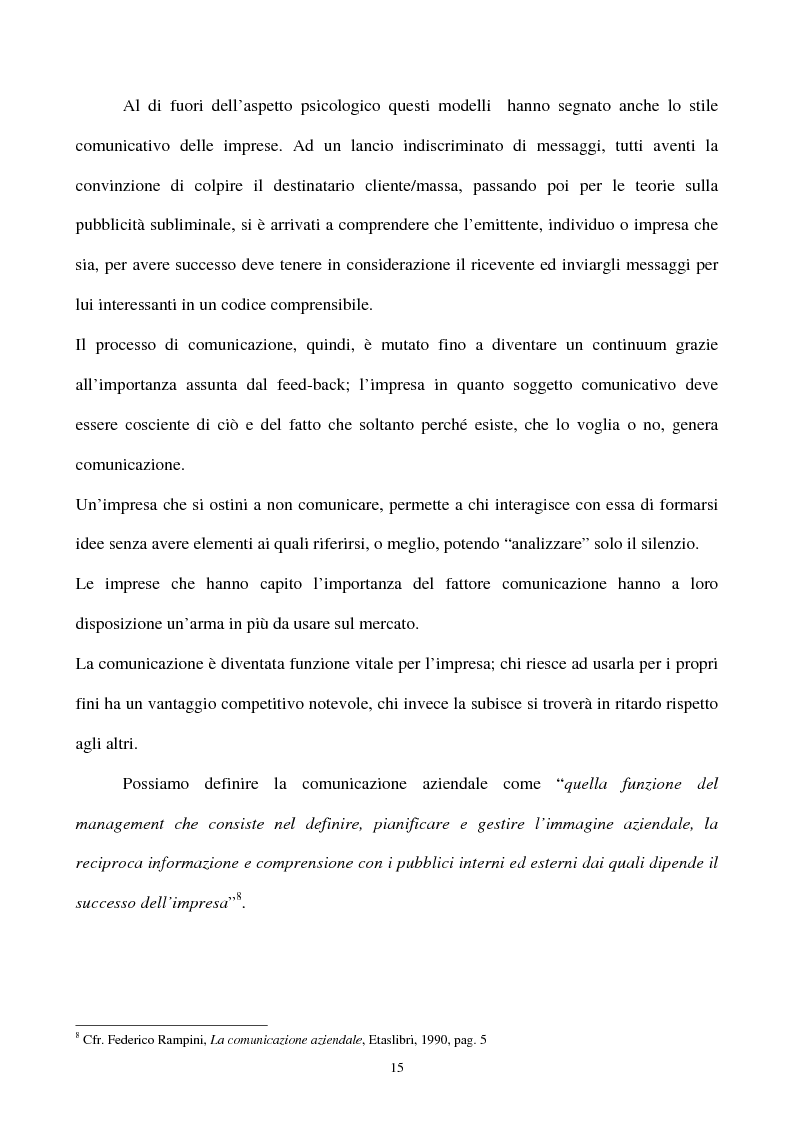 Anteprima della tesi: La gestione strategica della corporate identity, Pagina 10
