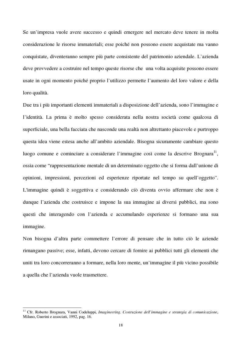 Anteprima della tesi: La gestione strategica della corporate identity, Pagina 13