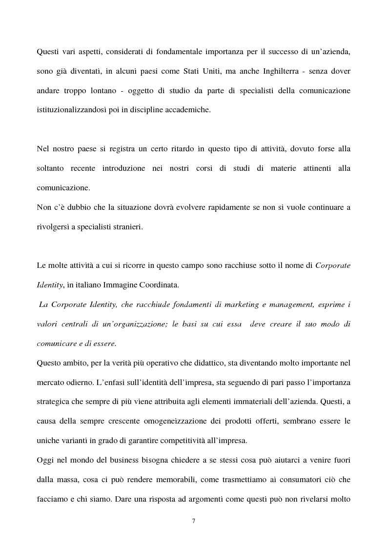 Anteprima della tesi: La gestione strategica della corporate identity, Pagina 2