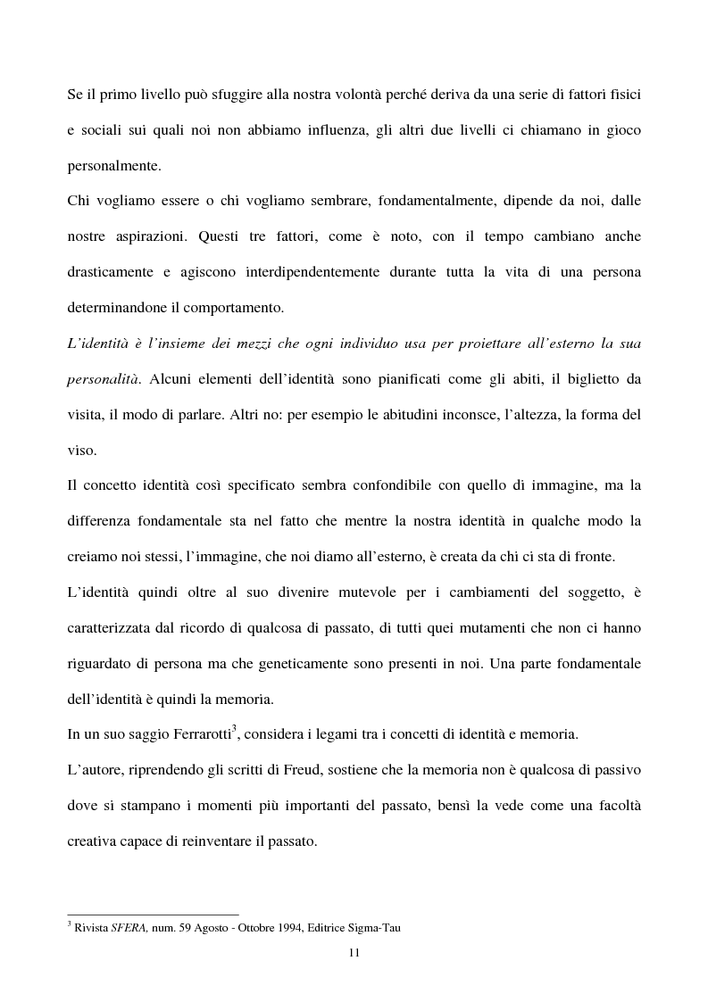 Anteprima della tesi: La gestione strategica della corporate identity, Pagina 6