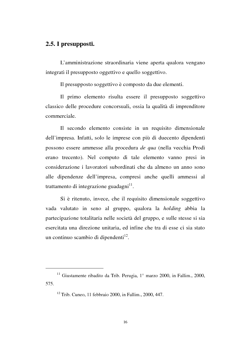 Anteprima della tesi: La revocatoria nel fallimento e nell'amministrazione straordinaria delle grandi imprese in stato d'insolvenza, Pagina 12