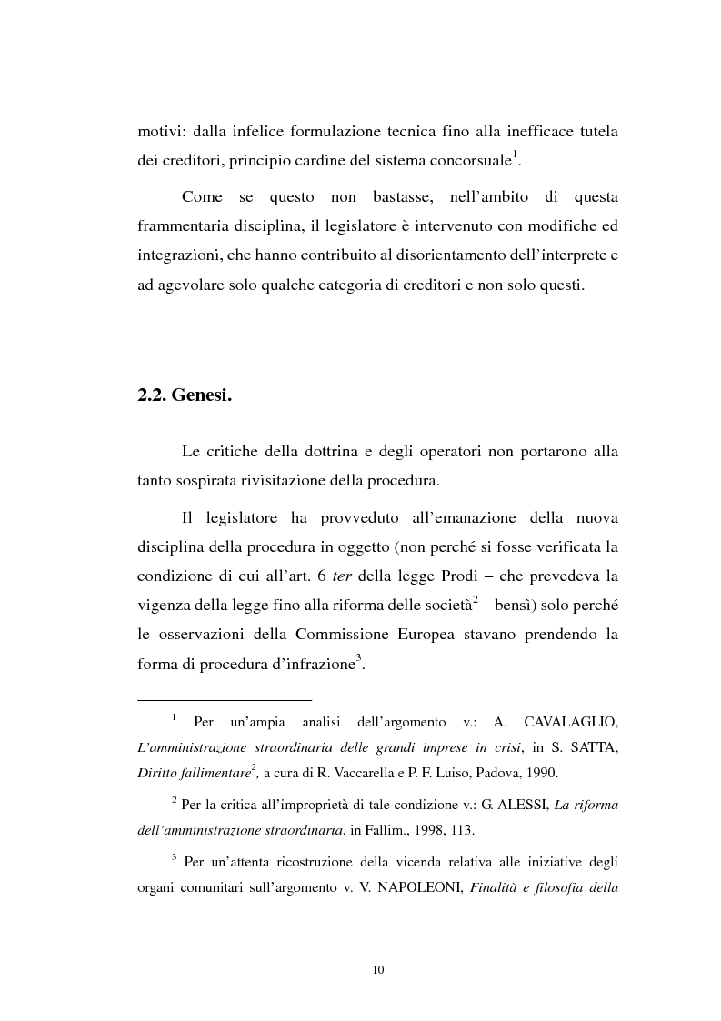 Anteprima della tesi: La revocatoria nel fallimento e nell'amministrazione straordinaria delle grandi imprese in stato d'insolvenza, Pagina 6