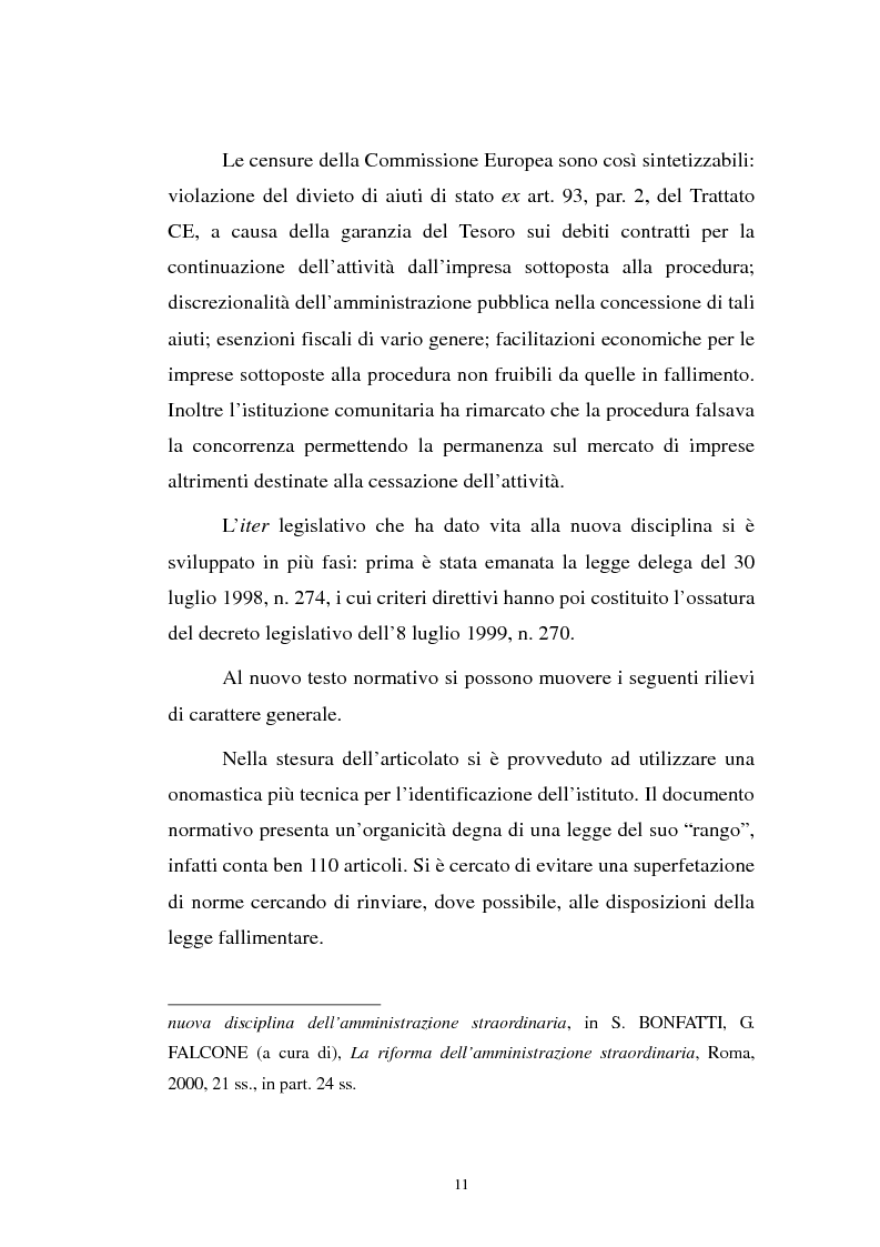 Anteprima della tesi: La revocatoria nel fallimento e nell'amministrazione straordinaria delle grandi imprese in stato d'insolvenza, Pagina 7
