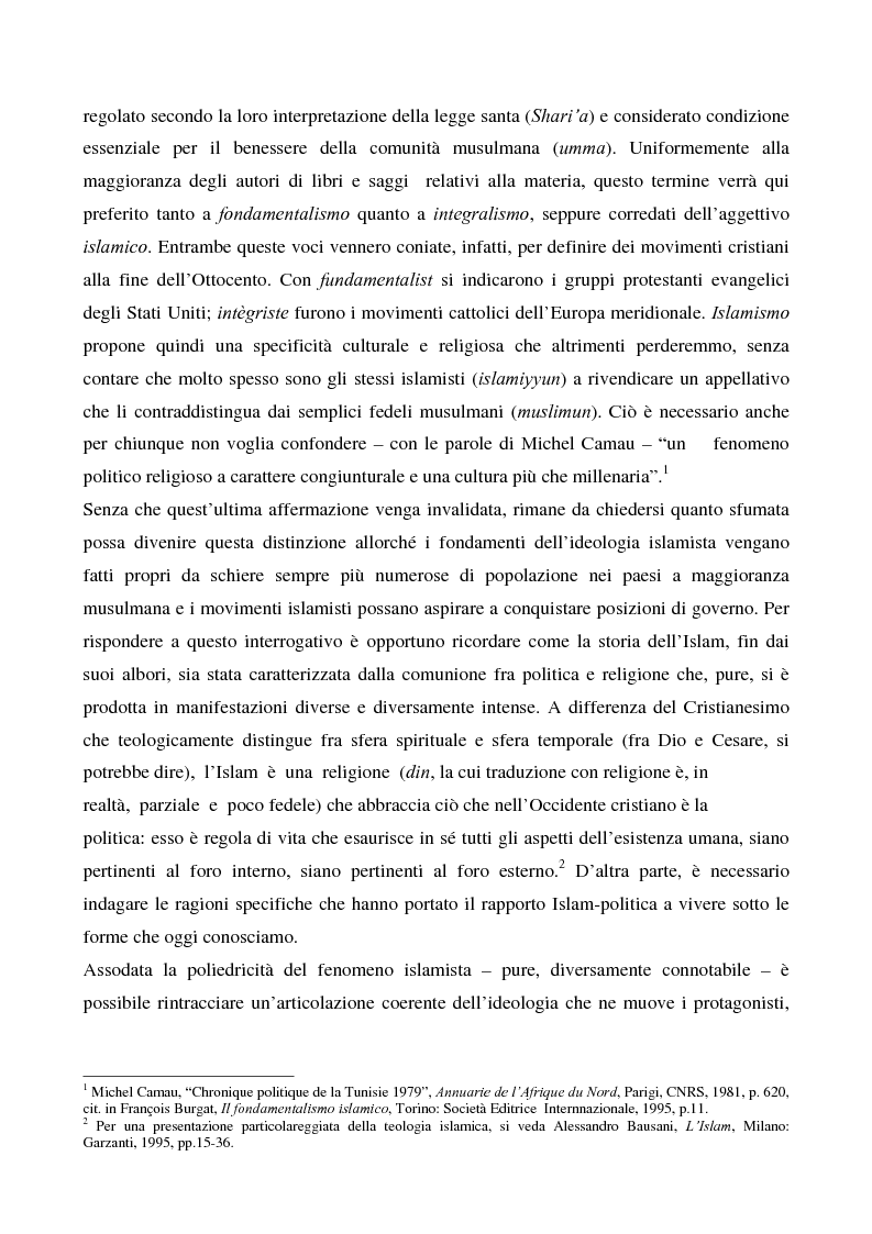 Anteprima della tesi: I movimenti islamisti egiziani e la presidenza Mubarak, Pagina 8