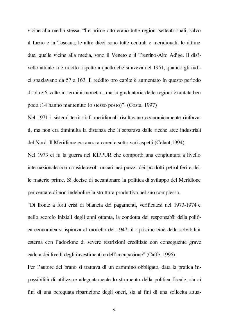 Anteprima della tesi: Vecchie e nuove strategie per lo sviluppo industriale: l'ASI di Bari e il Patto Territoriale, Pagina 10