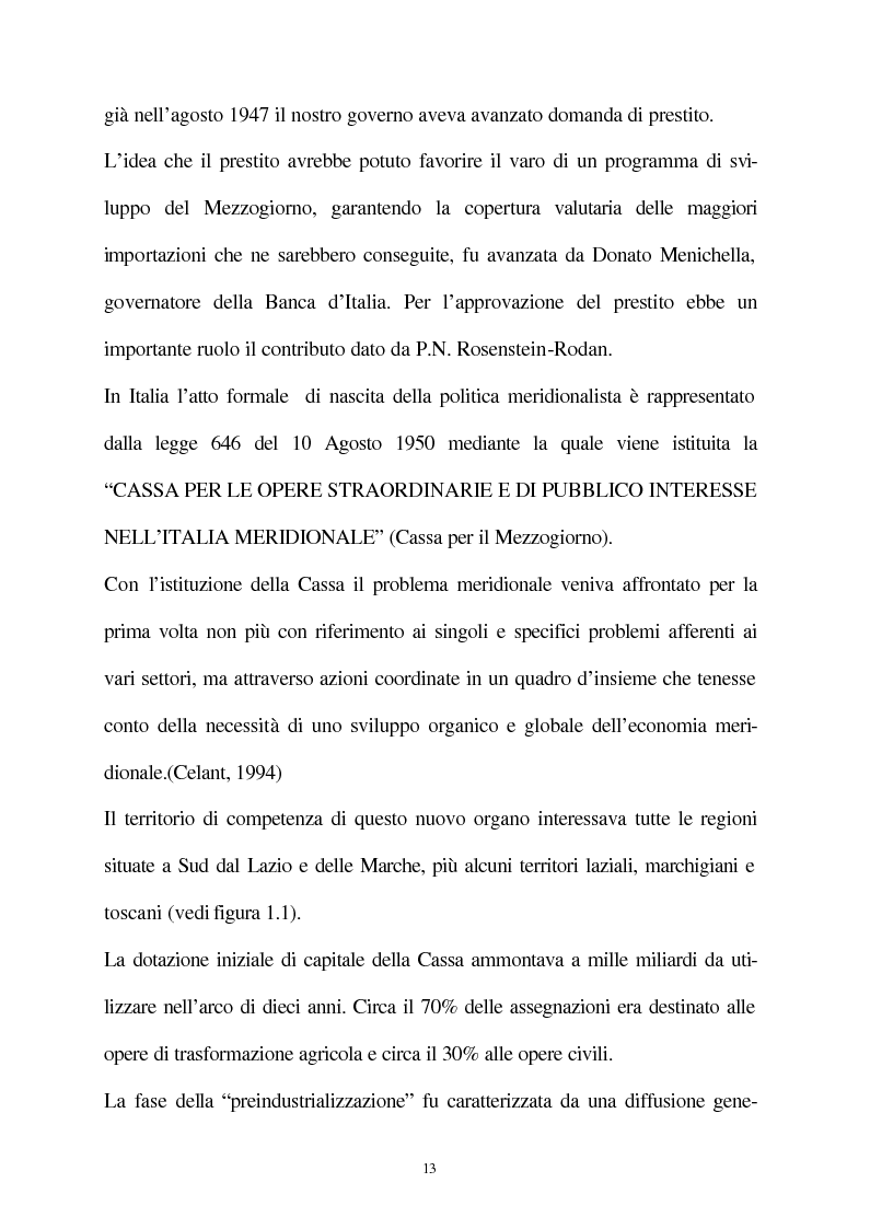 Anteprima della tesi: Vecchie e nuove strategie per lo sviluppo industriale: l'ASI di Bari e il Patto Territoriale, Pagina 14