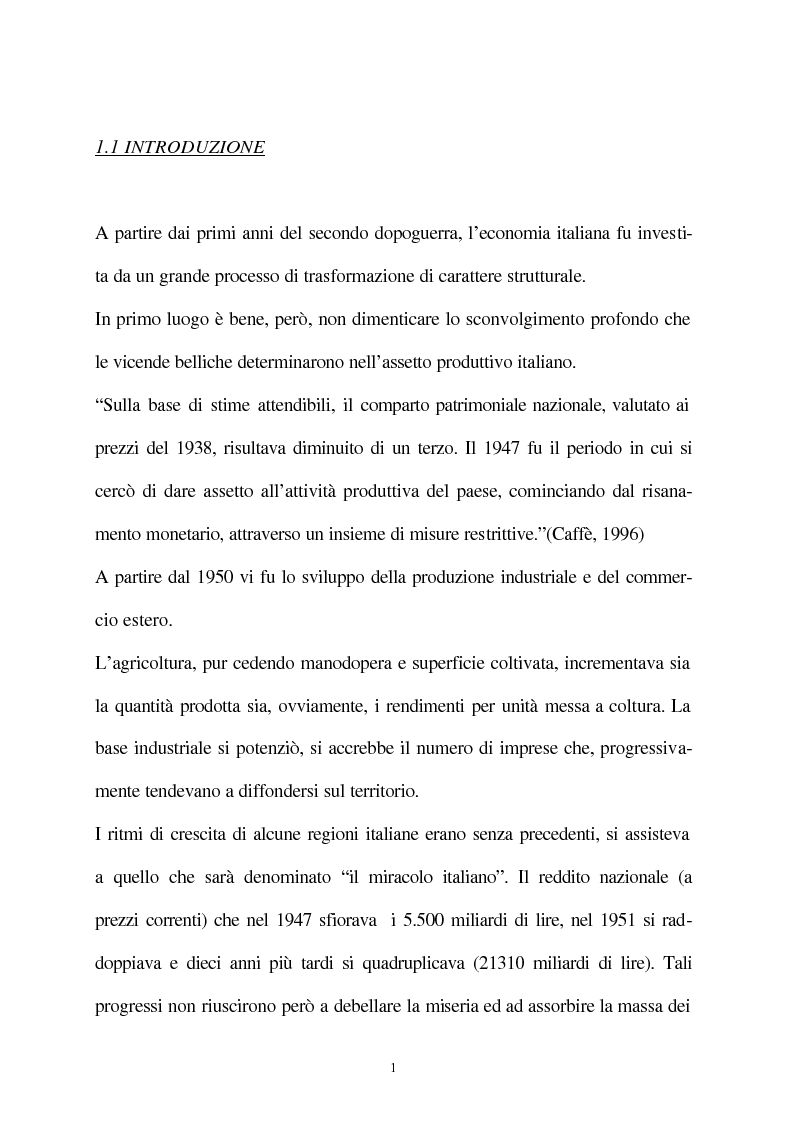 Anteprima della tesi: Vecchie e nuove strategie per lo sviluppo industriale: l'ASI di Bari e il Patto Territoriale, Pagina 2
