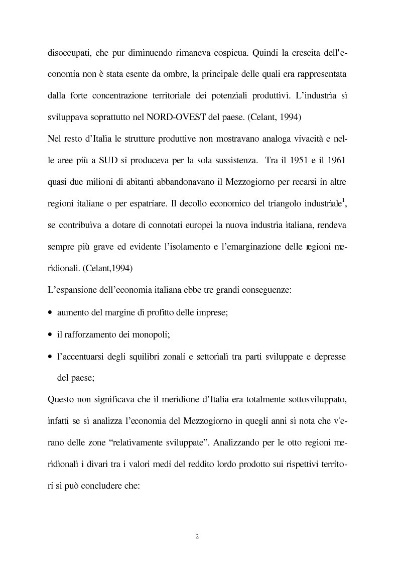 Anteprima della tesi: Vecchie e nuove strategie per lo sviluppo industriale: l'ASI di Bari e il Patto Territoriale, Pagina 3
