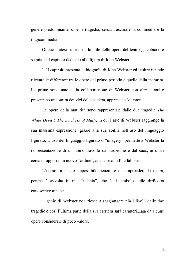 Anteprima della tesi: The Devil's Law-Case: la tragicommedia nel teatro di John Webster, Pagina 2