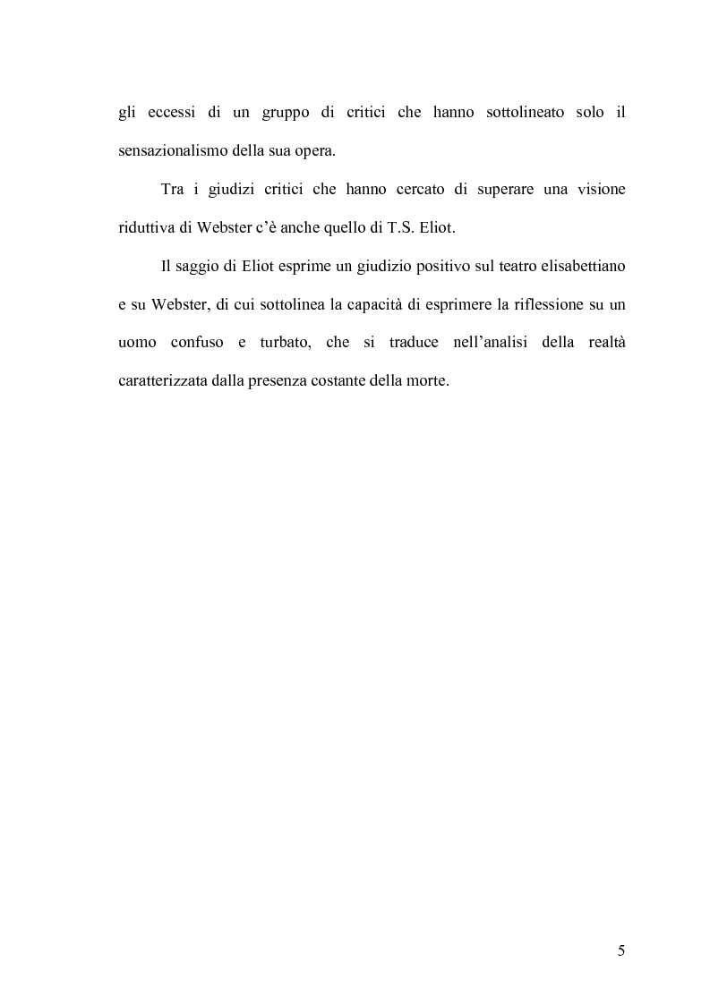 Anteprima della tesi: The Devil's Law-Case: la tragicommedia nel teatro di John Webster, Pagina 4