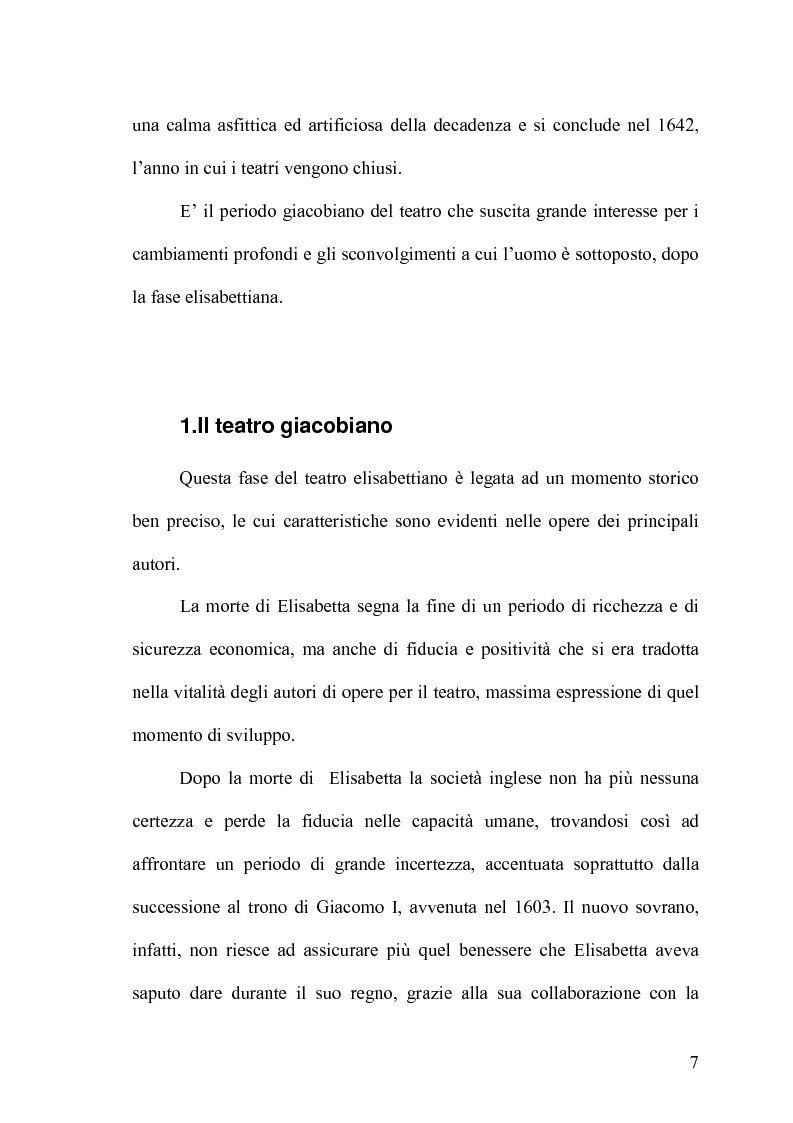 Anteprima della tesi: The Devil's Law-Case: la tragicommedia nel teatro di John Webster, Pagina 6