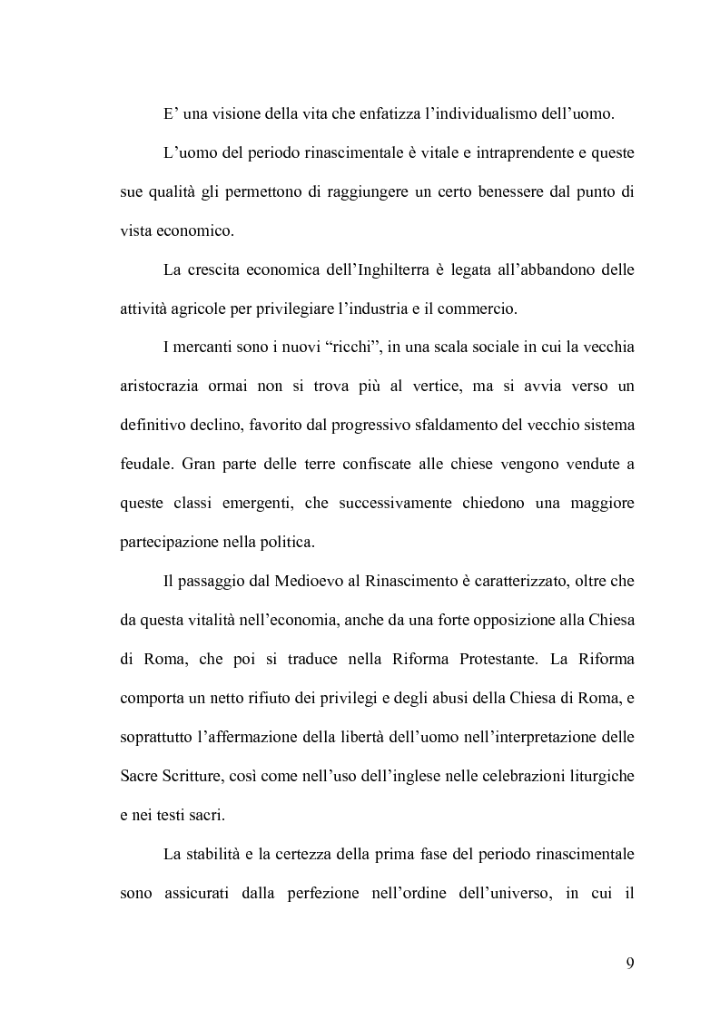 Anteprima della tesi: The Devil's Law-Case: la tragicommedia nel teatro di John Webster, Pagina 8