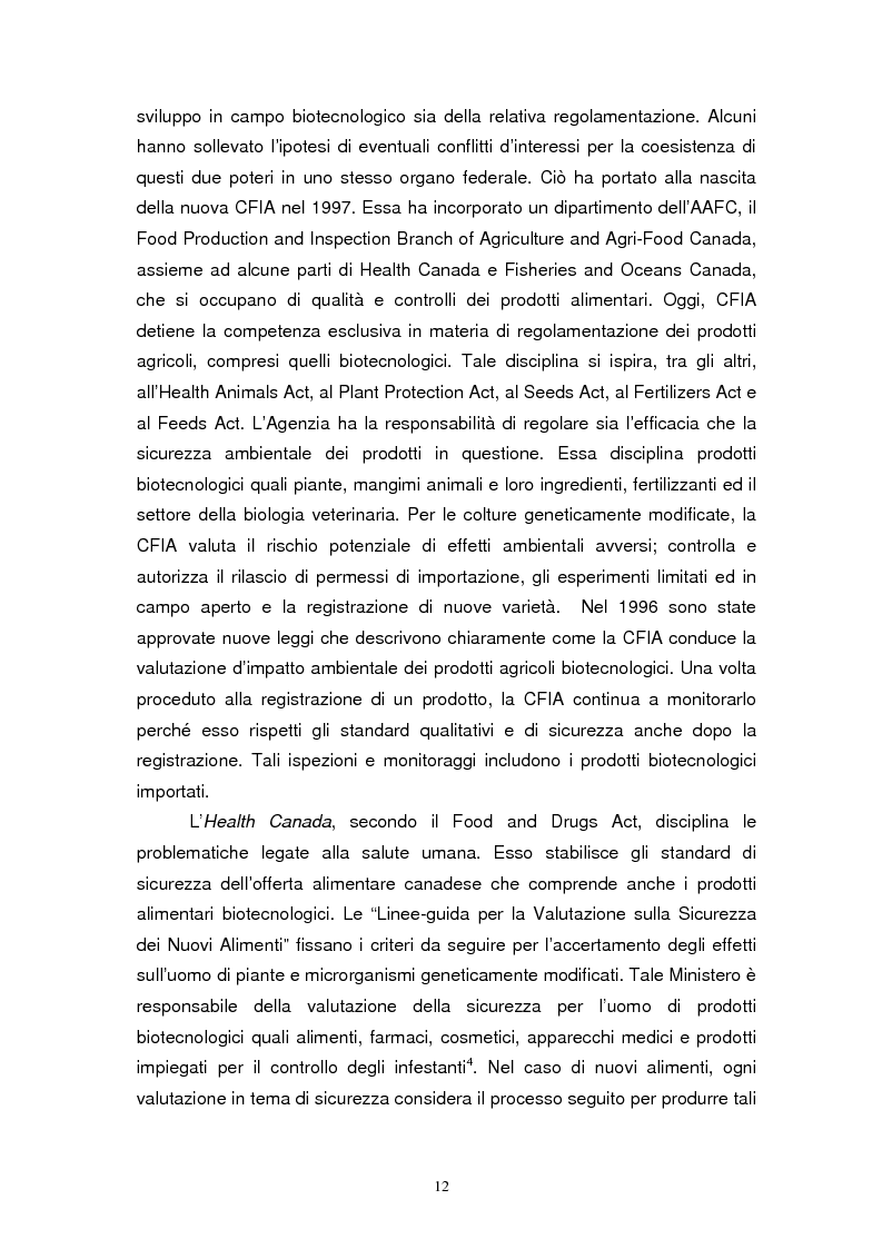 Anteprima della tesi: Biotecnologie e agribusiness: aspetti giuridici, economici e sociali, Pagina 15