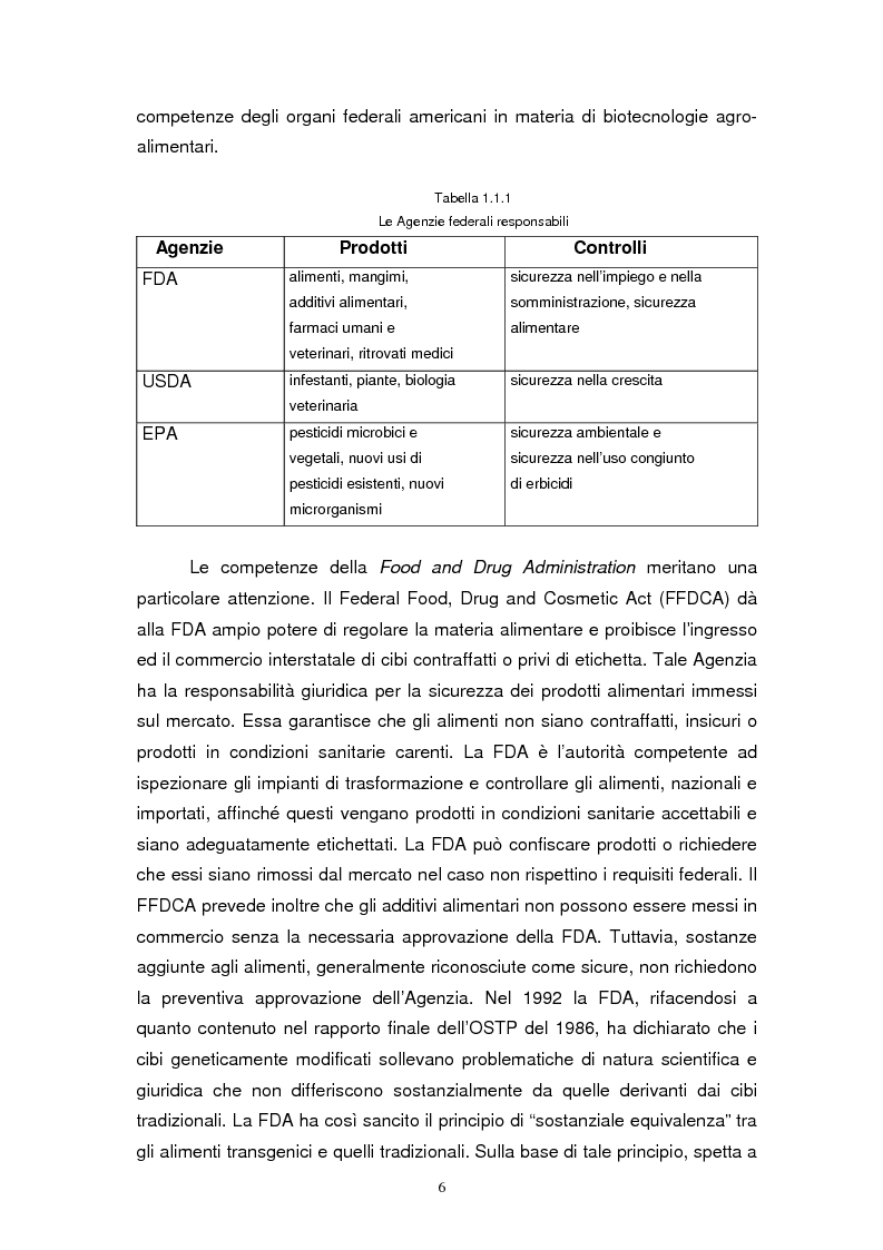 Anteprima della tesi: Biotecnologie e agribusiness: aspetti giuridici, economici e sociali, Pagina 9