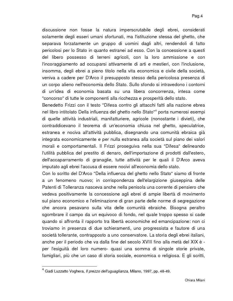 Anteprima della tesi: Gli Ebrei in Italia - Alcuni studi di ''Italia Judaica'', Pagina 4