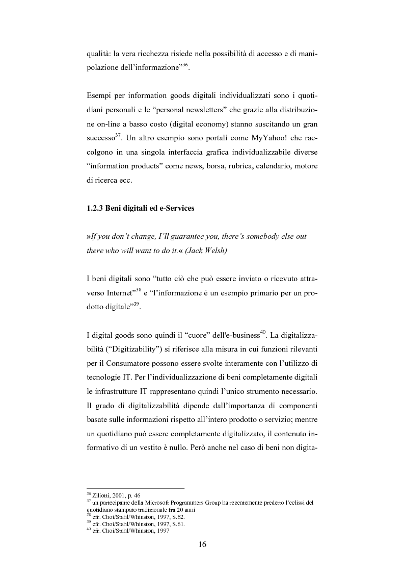 Anteprima della tesi: The One-Customer-Segment: la personalizzazione come fattore critico di successo dei servizi su Internet, Pagina 8