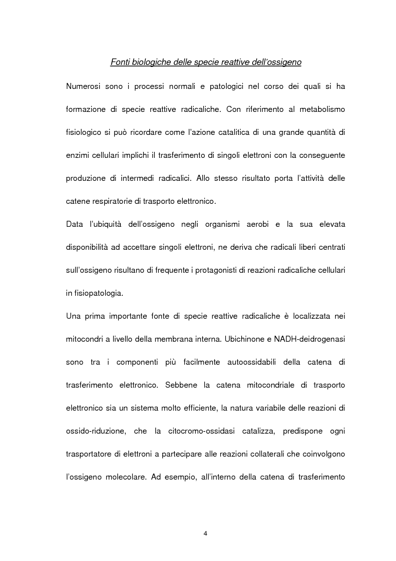 Anteprima della tesi: Misura degli idroperossidi lipidici nel siero mediante l'ossidazione dello ione ferro, Pagina 4