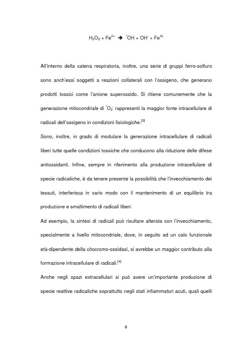Anteprima della tesi: Misura degli idroperossidi lipidici nel siero mediante l'ossidazione dello ione ferro, Pagina 6