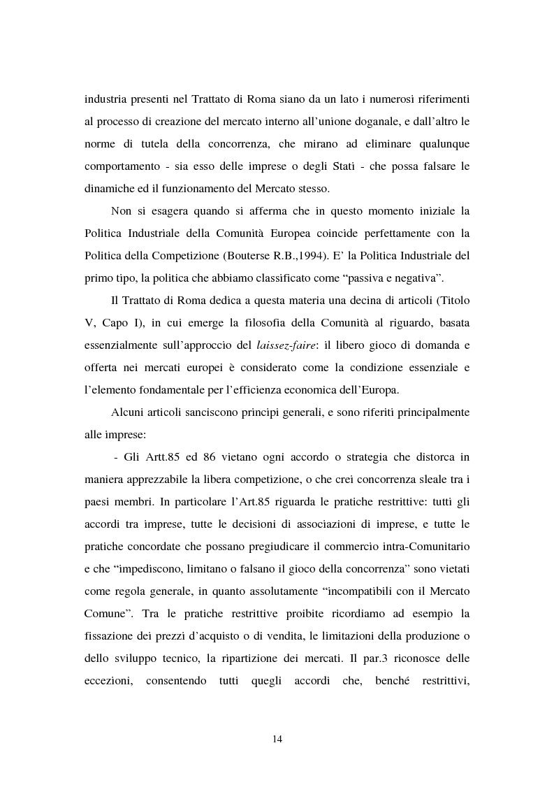 Anteprima della tesi: Le politiche industriali della Comunità Europea - Il settore tessile, Pagina 10