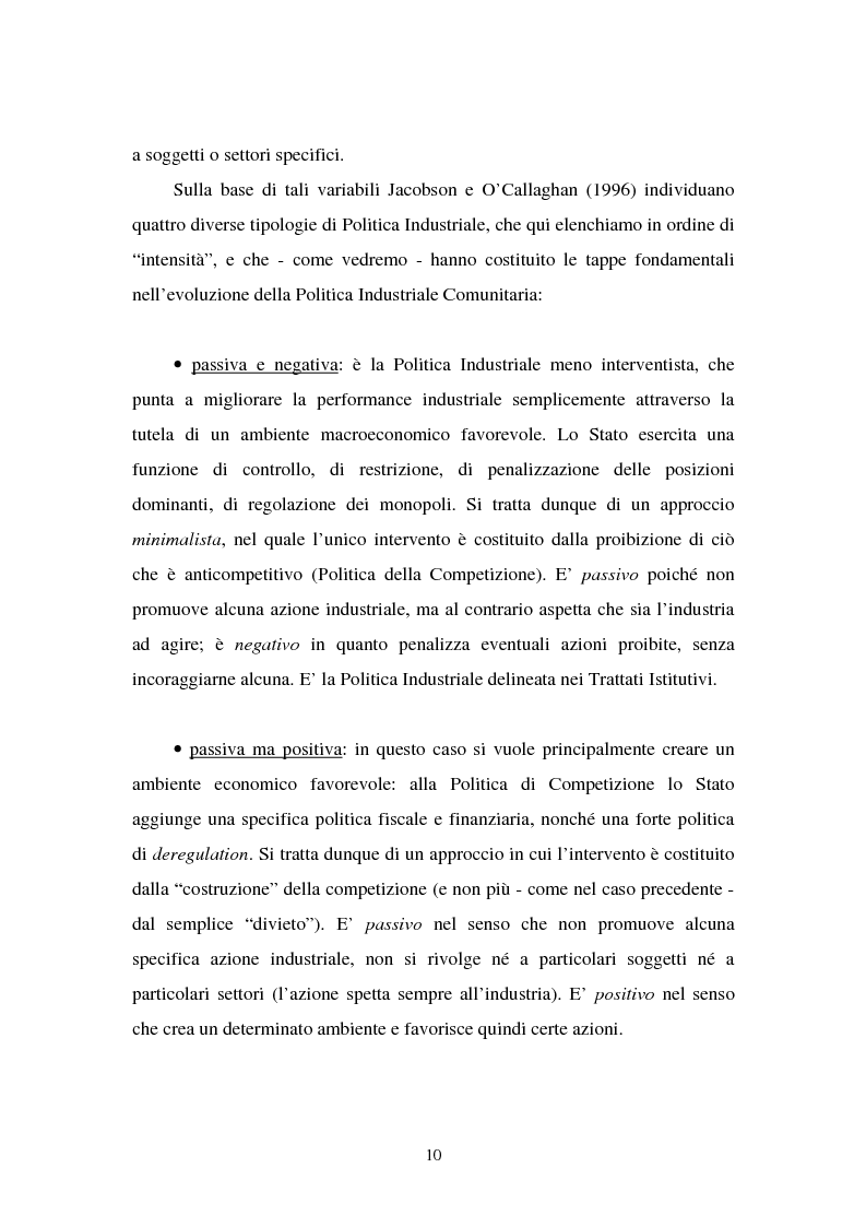 Anteprima della tesi: Le politiche industriali della Comunità Europea - Il settore tessile, Pagina 6