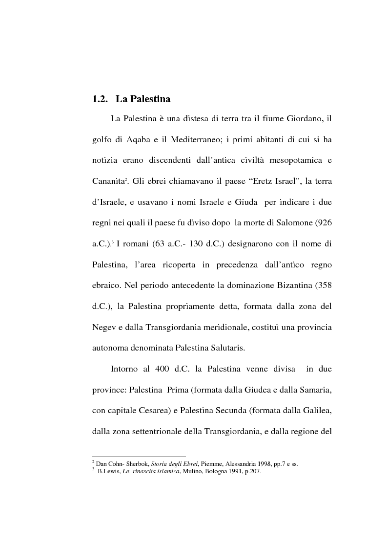Anteprima della tesi: La questione dei rifugiati palestinesi e l'intervento dell'Onu, Pagina 6