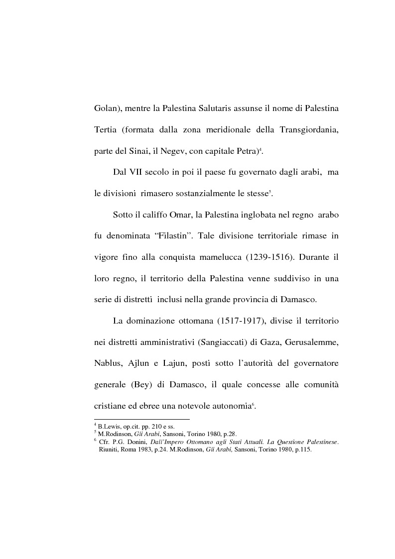 Anteprima della tesi: La questione dei rifugiati palestinesi e l'intervento dell'Onu, Pagina 7
