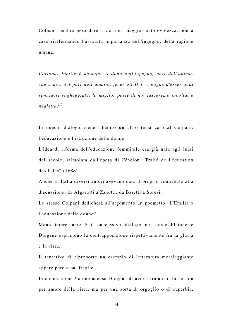 Anteprima della tesi: ''Miscuit utile dulci''. La poesia filosofica di Giuseppe Colpani (1738-1822), Pagina 13