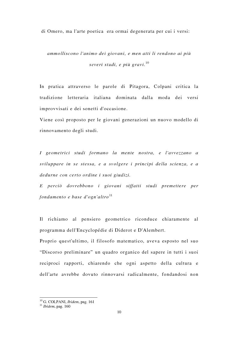 Anteprima della tesi: ''Miscuit utile dulci''. La poesia filosofica di Giuseppe Colpani (1738-1822), Pagina 9