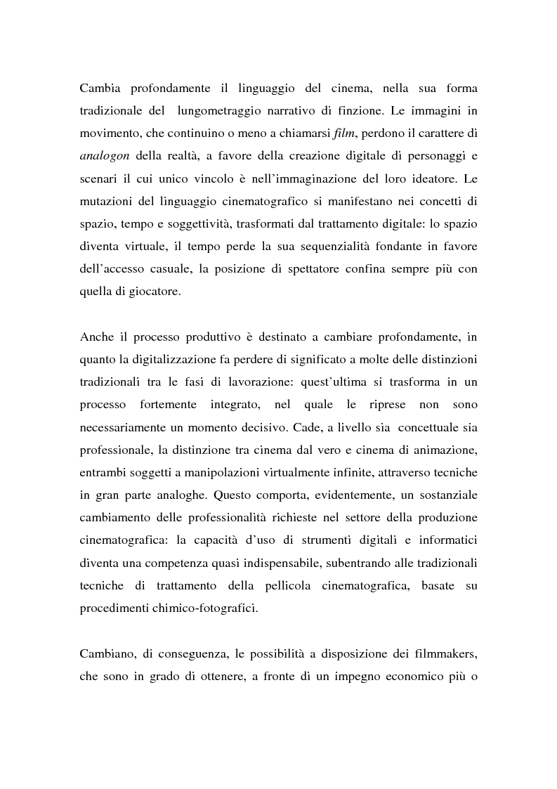 Anteprima della tesi: Hollywood 2.0: la produzione cinematografica nell'era digitale, Pagina 8