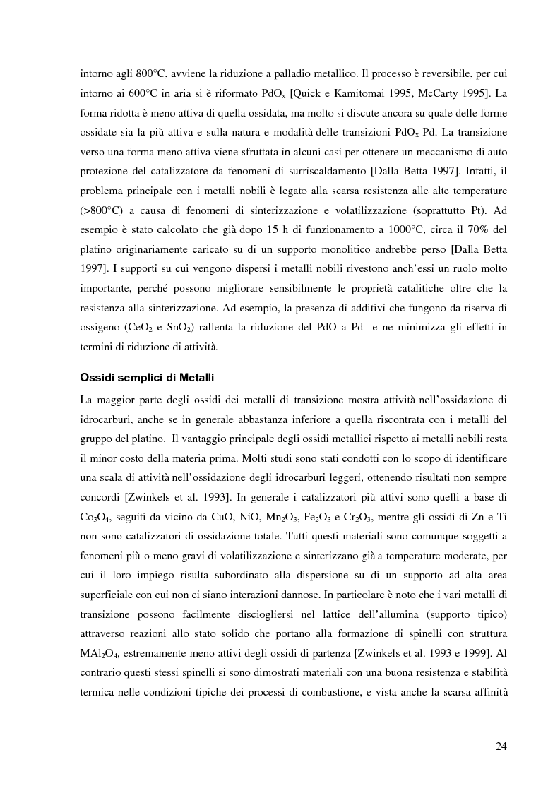 Anteprima della tesi: Combustione catalitica su sistemi perovskitici strutturati, Pagina 7