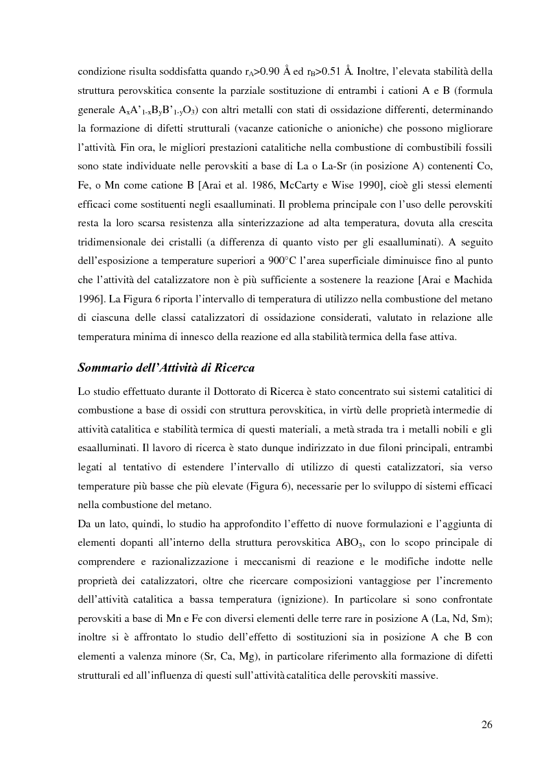 Anteprima della tesi: Combustione catalitica su sistemi perovskitici strutturati, Pagina 9