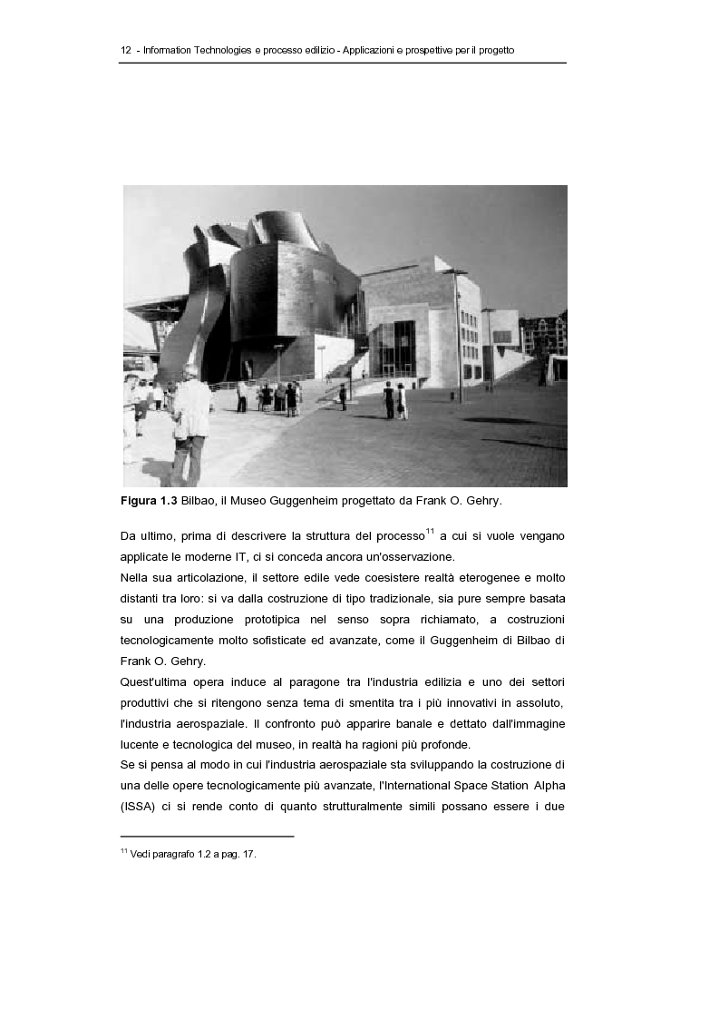 Anteprima della tesi: Information technologies e processo edilizio - Applicazioni e prospettive per il progetto, Pagina 12