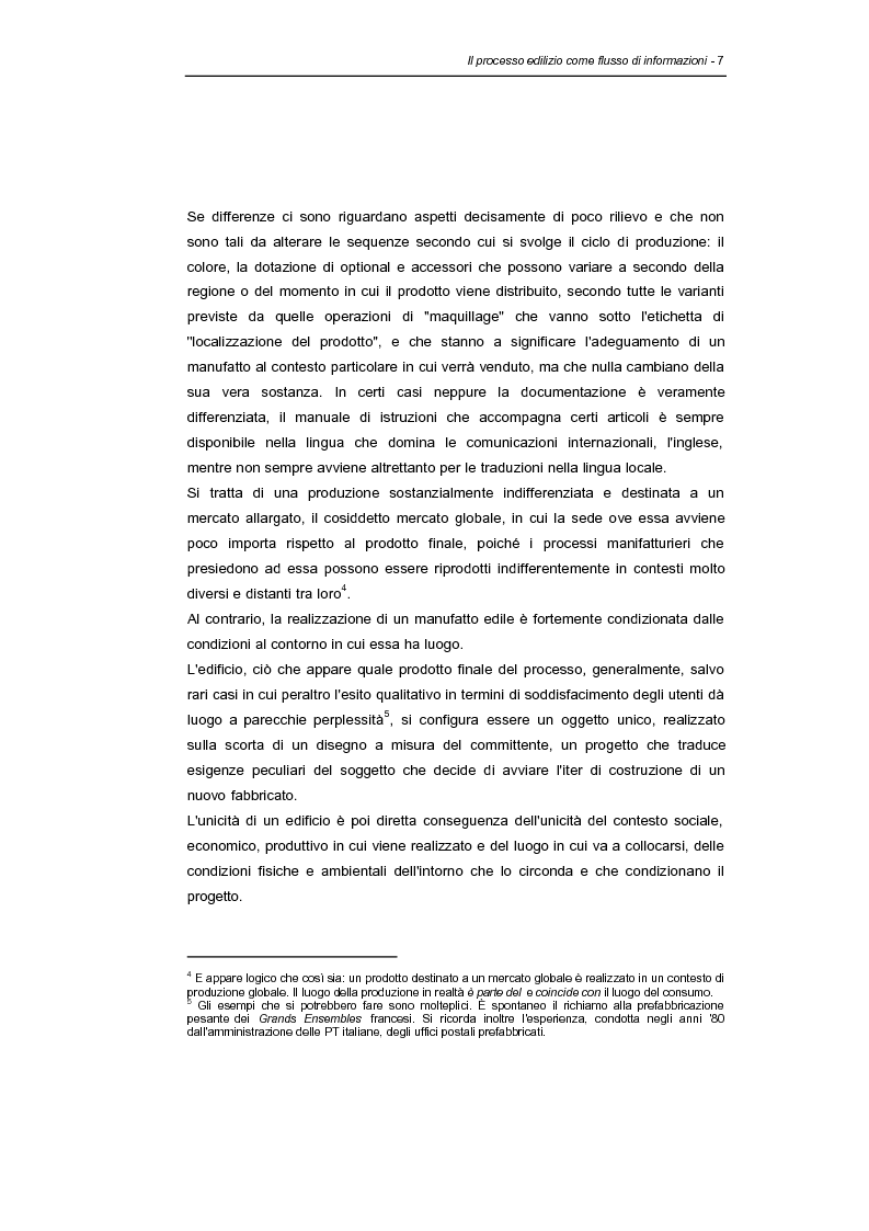 Anteprima della tesi: Information technologies e processo edilizio - Applicazioni e prospettive per il progetto, Pagina 7