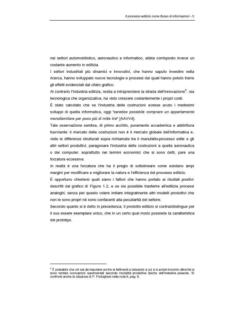Anteprima della tesi: Information technologies e processo edilizio - Applicazioni e prospettive per il progetto, Pagina 9