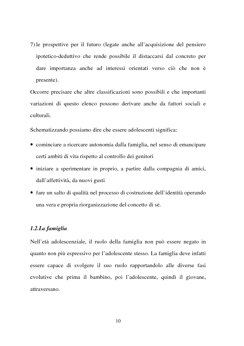 Anteprima della tesi: La condizione giovanile ed il suo rapporto con la società adulta, con particolare riferimento all'aggregazione in gruppo, Pagina 9