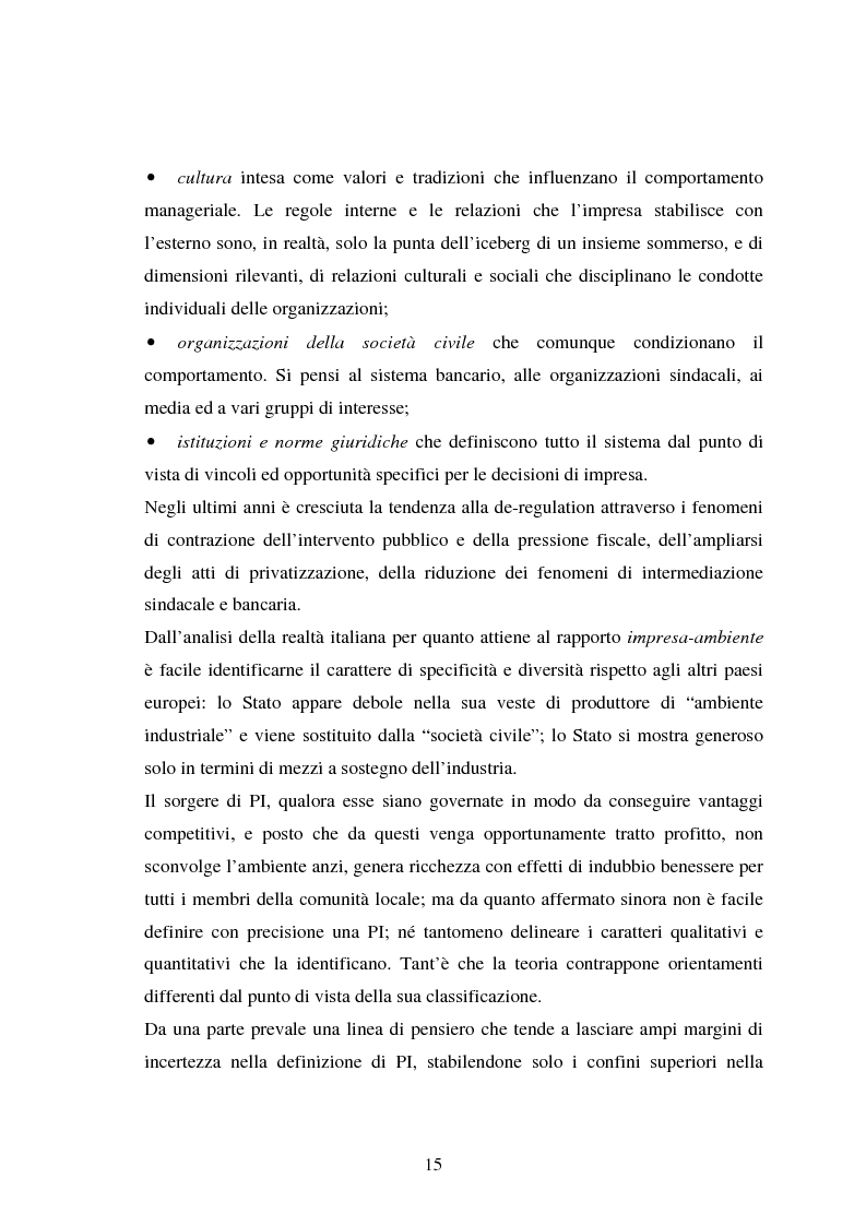 Anteprima della tesi: Piccole imprese e competitività: il ruolo dei parchi scientifici e tecnologici, Pagina 11