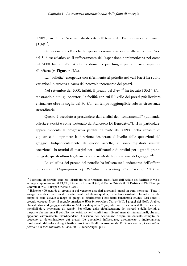Anteprima della tesi: Ruolo del gas naturale e fonti di approvvigionamento per l'Italia, Pagina 13