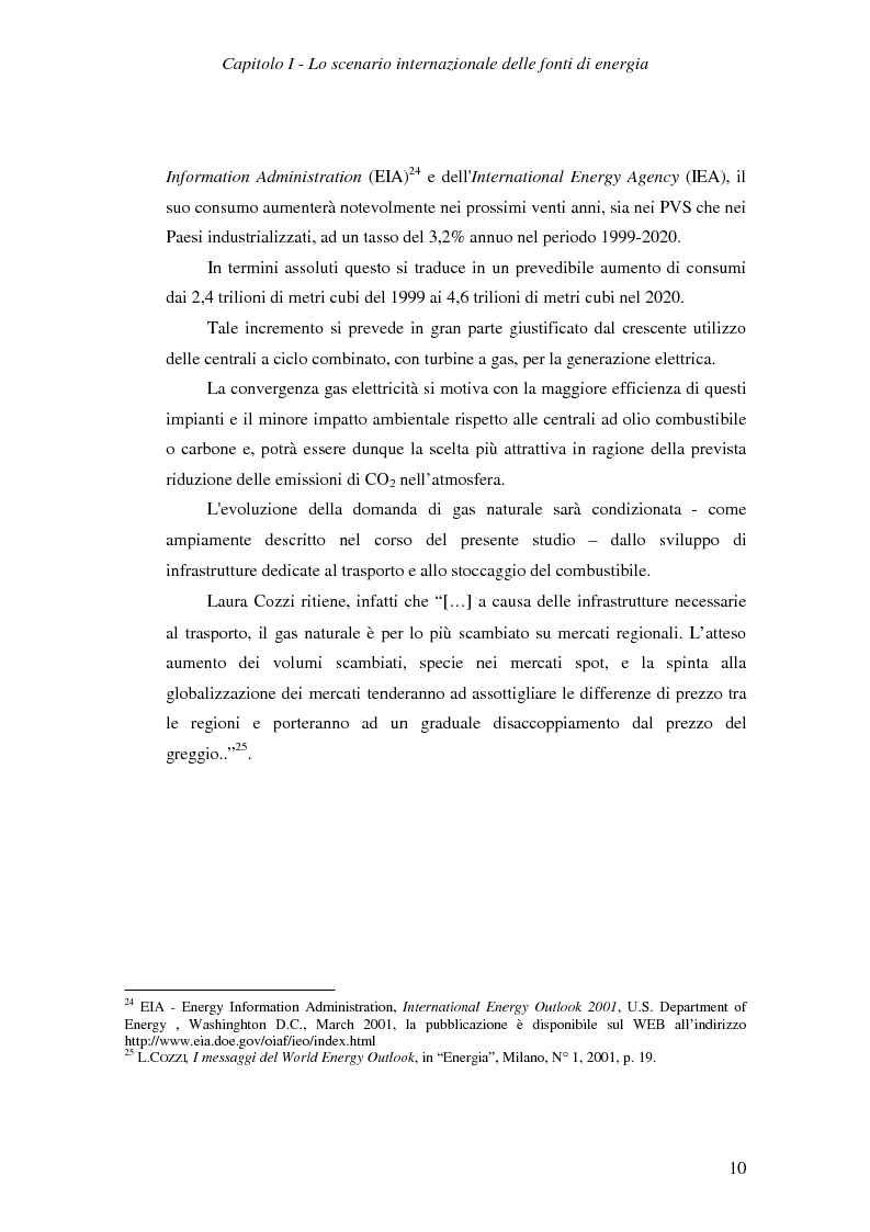 Anteprima della tesi: Ruolo del gas naturale e fonti di approvvigionamento per l'Italia, Pagina 16