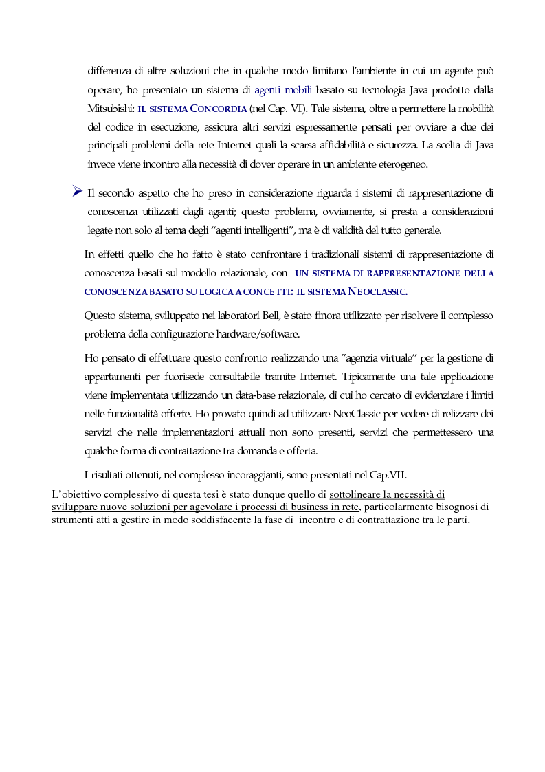 Anteprima della tesi: Sistemi di rappresentazione di conoscenza basati su logica a concetti e agenti mobili software. Realizzazione di un sistema per la gestione appartamenti in affitto, Pagina 2