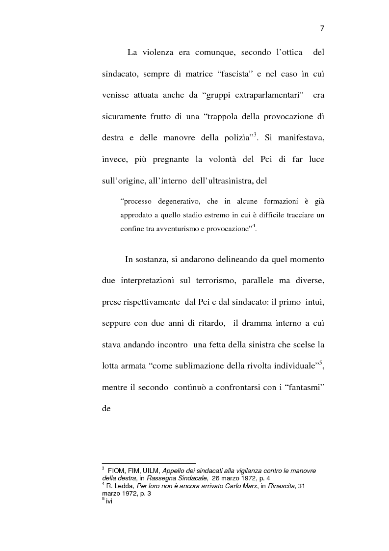 Anteprima della tesi: Sindacato e terrorismo in Italia dalla strage di piazza Fontana all'assassinio Moro, 1968-1978, Pagina 4