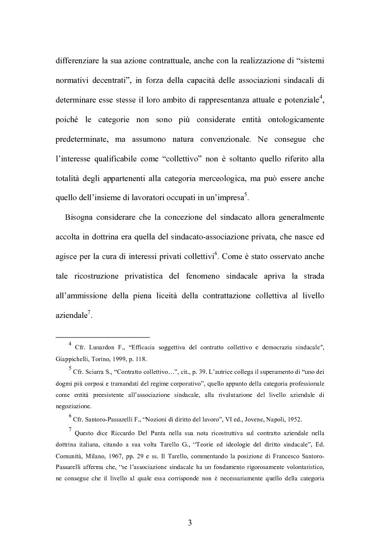 Anteprima della tesi: Il contratto collettivo aziendale, Pagina 3