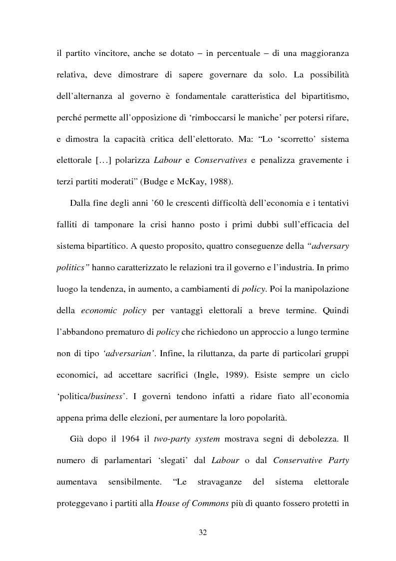 Anteprima della tesi: La difficile esistenza dei Liberal Democrat nel sistema politico inglese, Pagina 3