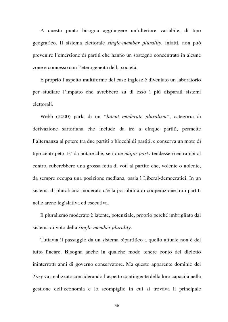 Anteprima della tesi: La difficile esistenza dei Liberal Democrat nel sistema politico inglese, Pagina 7