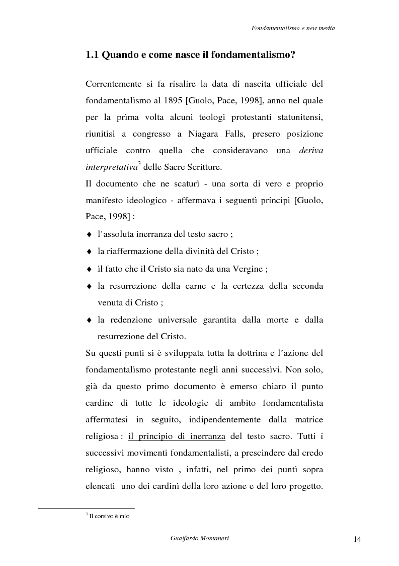 Anteprima della tesi: Fondamentalismo e new media. Un connubio impossibile?, Pagina 12