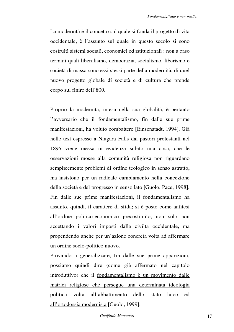 Anteprima della tesi: Fondamentalismo e new media. Un connubio impossibile?, Pagina 15