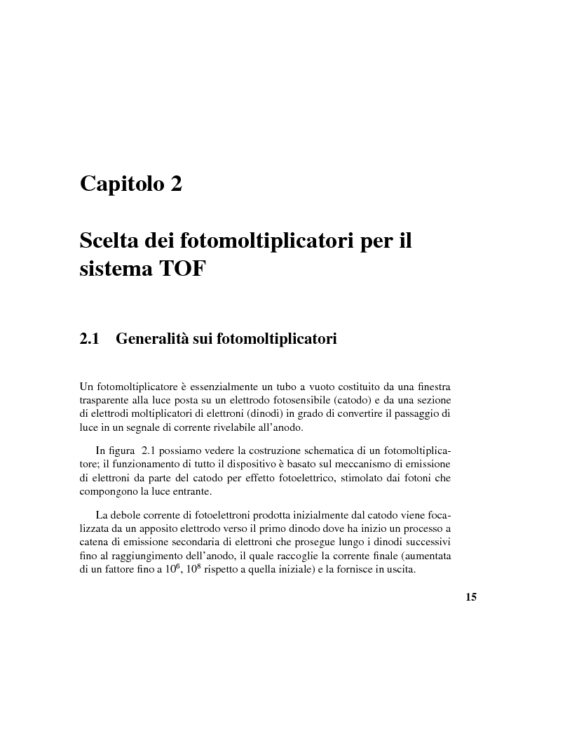 Anteprima della tesi: Calibrazione dei fotomoltiplicatori di Ama, esperimento spaziale per la ricerca dell'antimateria, Pagina 14