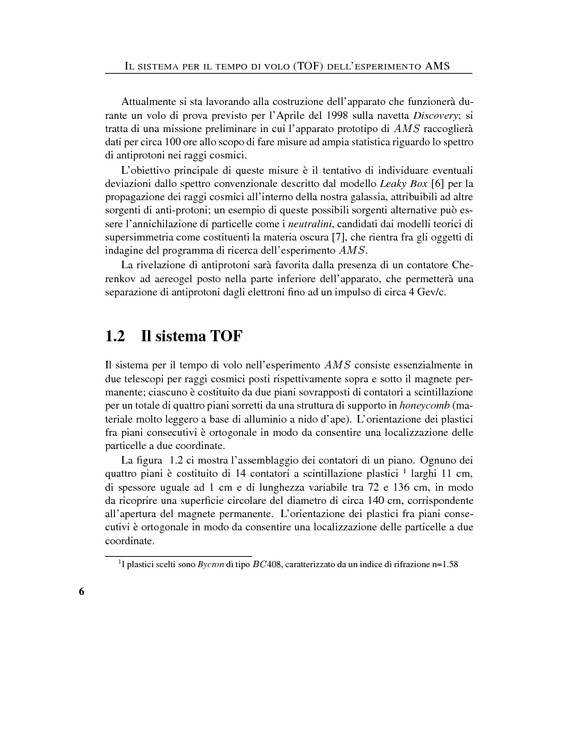 Anteprima della tesi: Calibrazione dei fotomoltiplicatori di Ama, esperimento spaziale per la ricerca dell'antimateria, Pagina 5