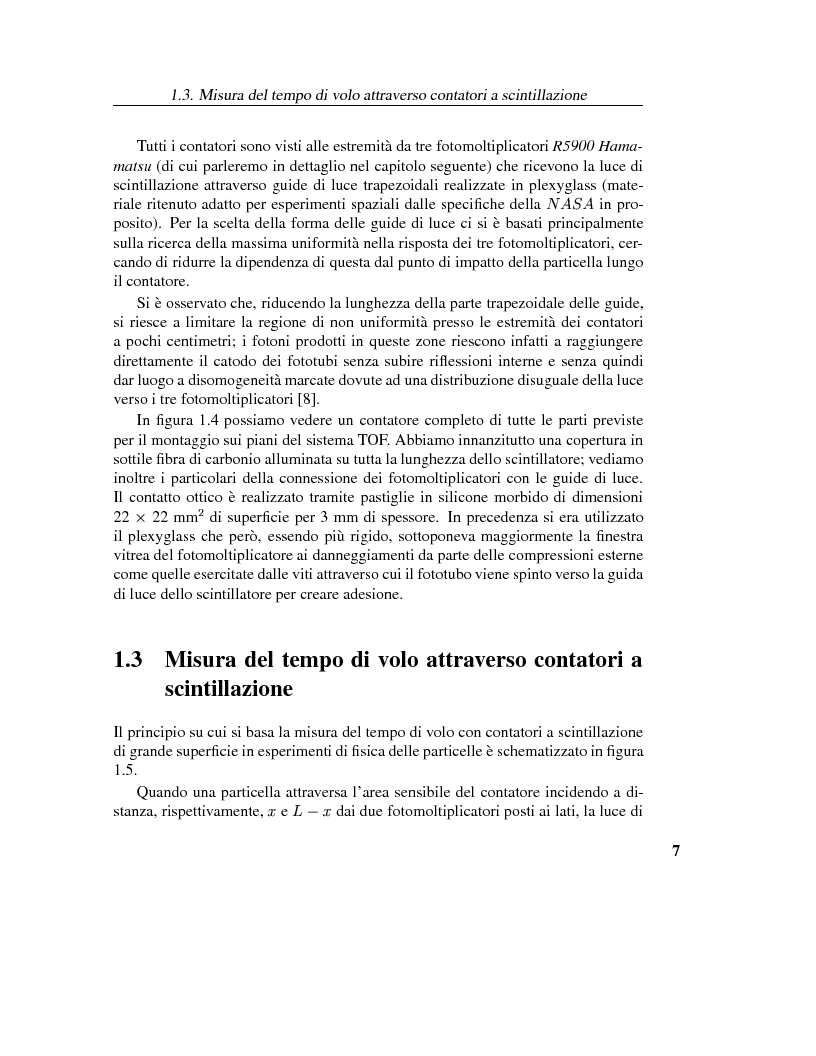 Anteprima della tesi: Calibrazione dei fotomoltiplicatori di Ama, esperimento spaziale per la ricerca dell'antimateria, Pagina 6
